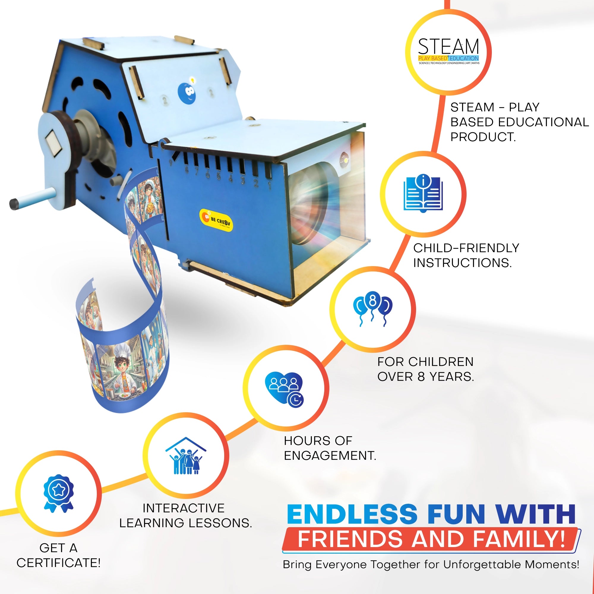 Crank Generator and Projector Kit | 8-14 years