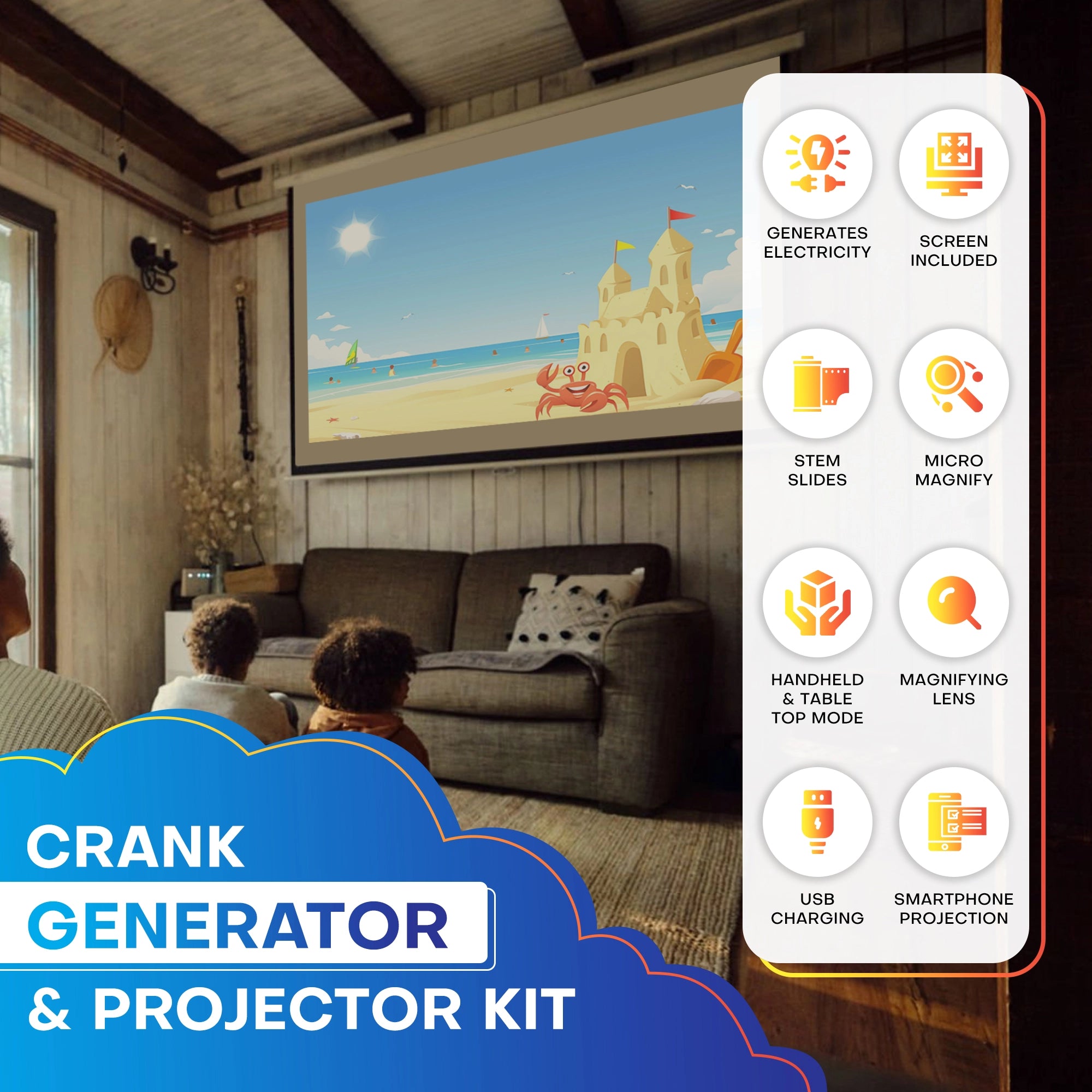 Crank Generator and Projector Kit | 8-14 years