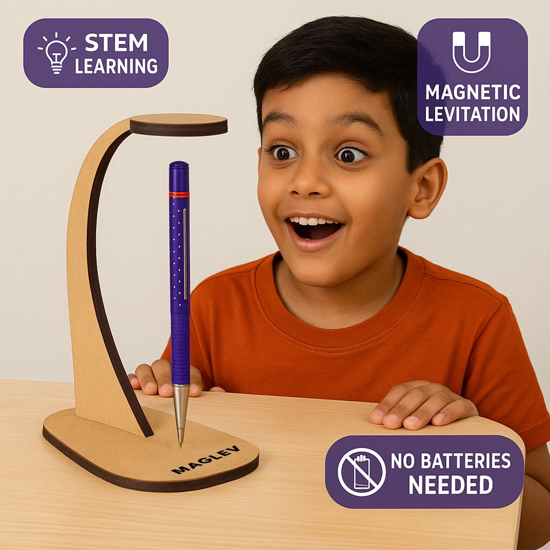 Maglev : Magnetic Levitating Pen | 8-12 years