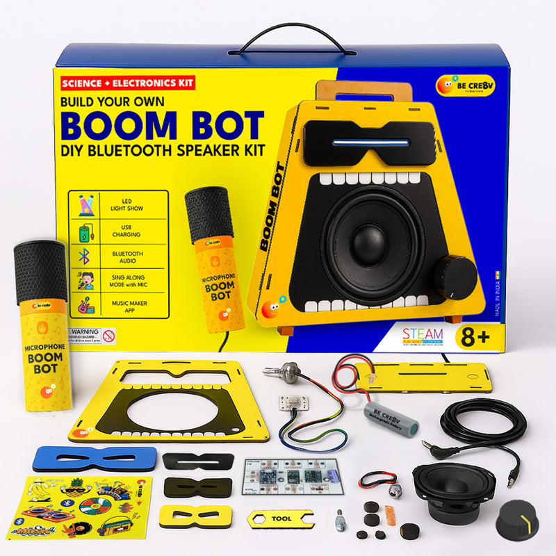 Boom Bot – DIY Bluetooth Speaker & Microphone Kit for Kids