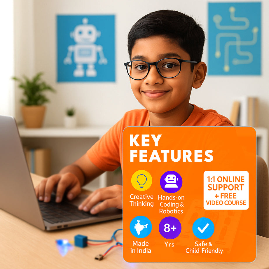 Robocoders| 50-in-1 STEM Robotics Kit for Kids 8–14 | Build Robots & Smart Gadgets | Learn Coding with Scratch, Python & IoT | Educational Toy with Sensors & Motors