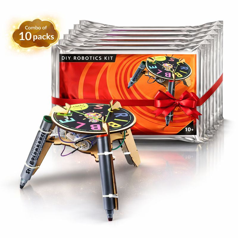 Scribbler Robot | DIY Robotics kit | 10 in 1 Return gift pack | 8-12 years