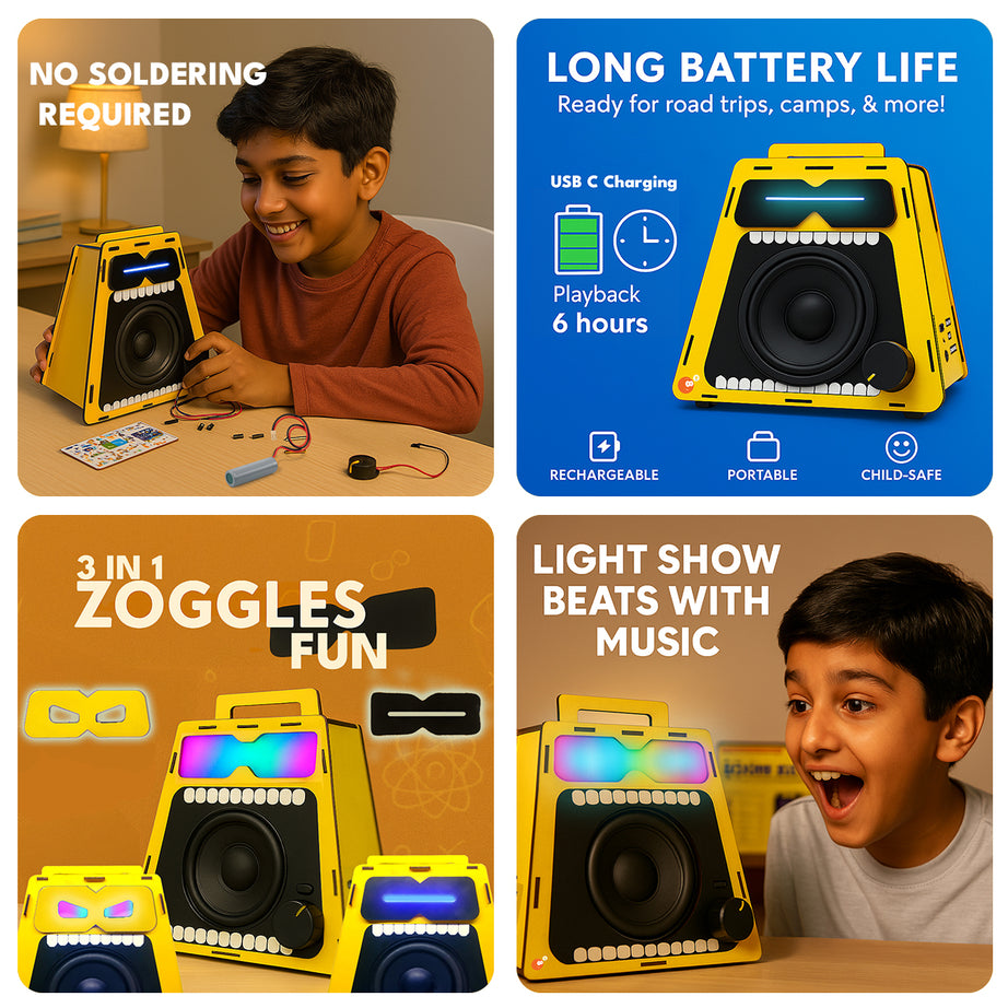 Boom Bot | DIY Bluetooth Speaker with Microphone | Ages 8-14