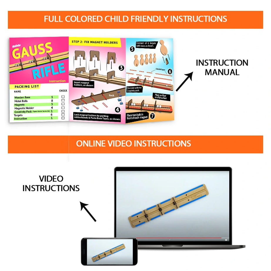 Gauss Rifle DIY Toy | 8-12 years