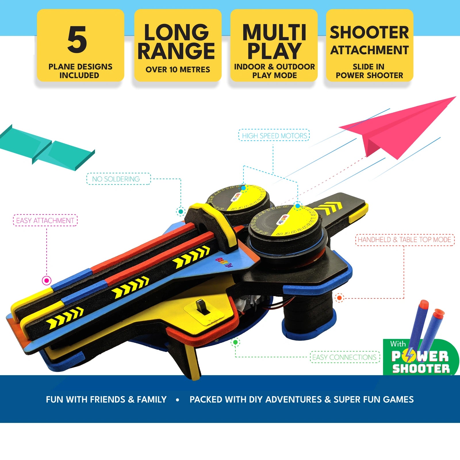 Plane Launcher with Power Shooter | 8-14 years