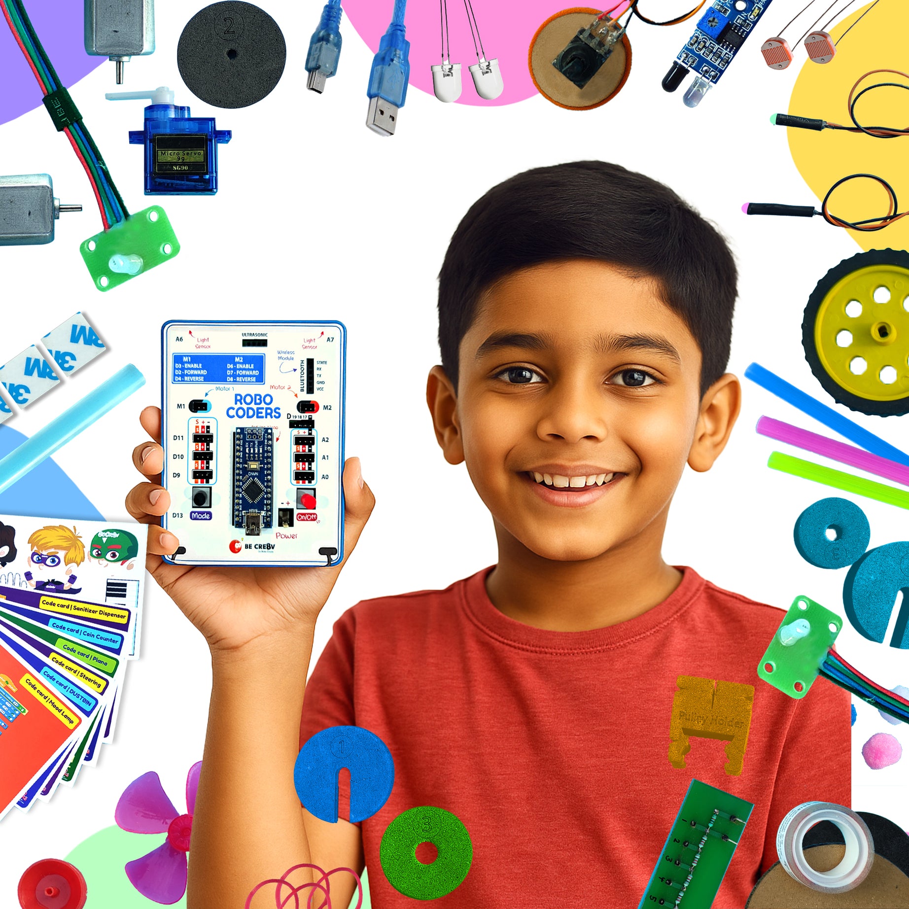 Robocoders| 50-in-1 STEM Robotics Kit for Kids 8–14 | Build Robots & Smart Gadgets | Learn Coding with Scratch, Python & IoT | Educational Toy with Sensors & Motors