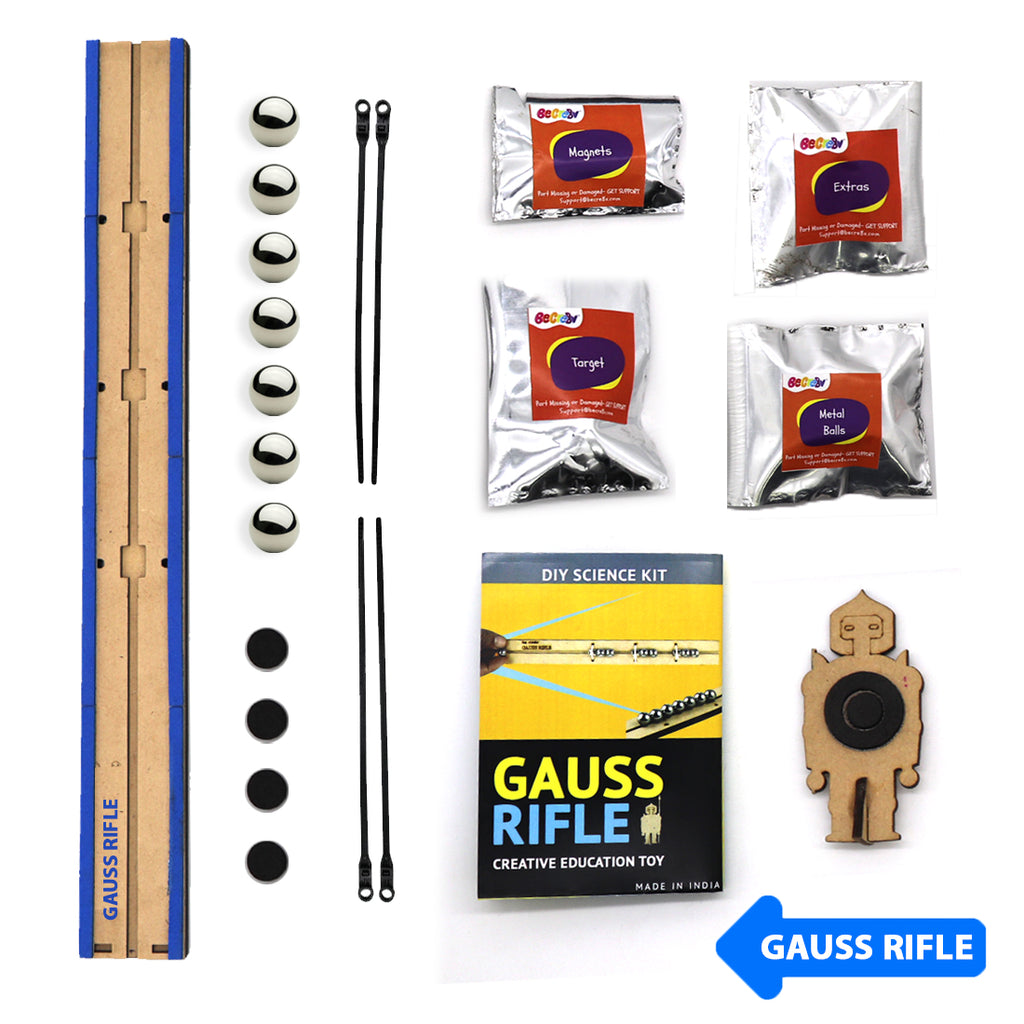 Gauss Rifle | DIY Science Activity kit | 10 in 1 Return gift pack | 8-12 years