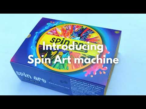 Spin Art Machine DIY Kit | Motorized Spinning Art Machine | 8-12 years