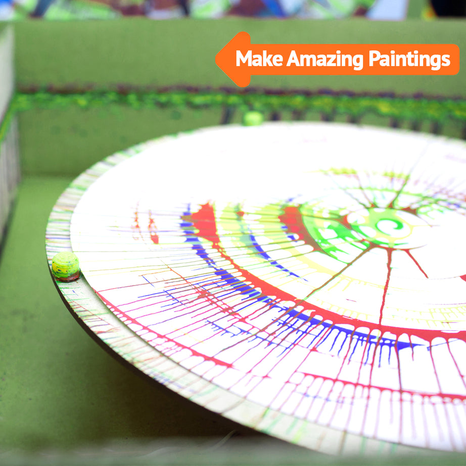 Spin Art Machine DIY Kit | Motorized Spinning Art Machine | 8-12 years