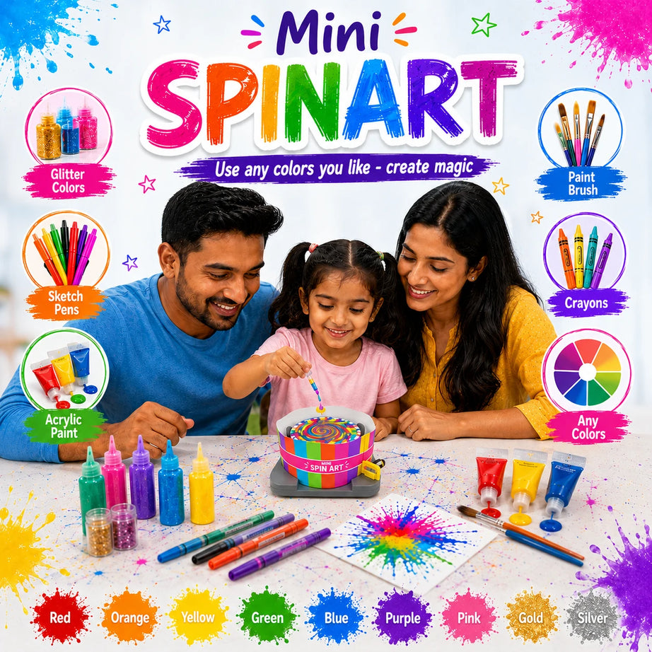 SpinGenius Creative Lab – Build Your Own Drawing Machines (DIY STEAM Kit)
